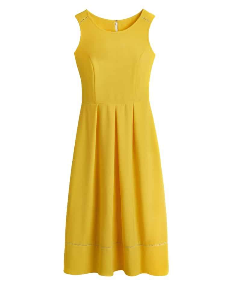 Plus size store canary yellow dress