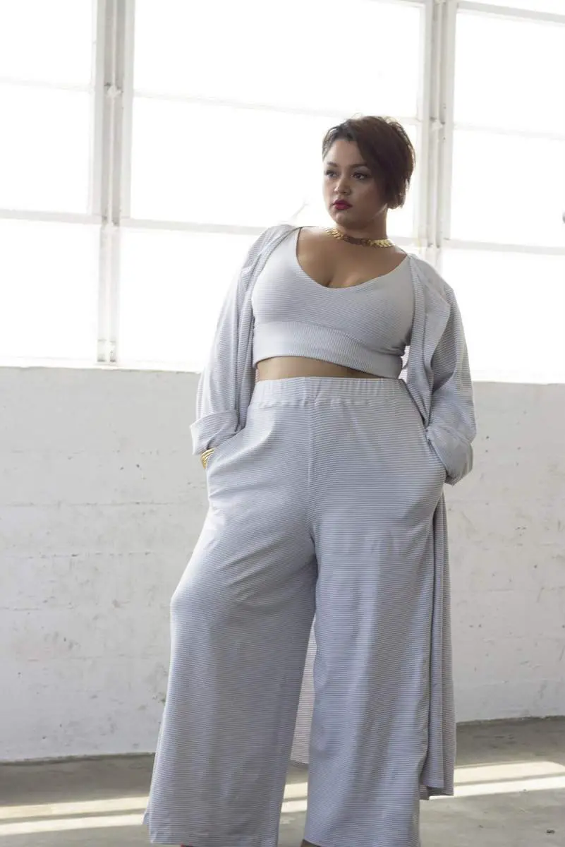 Plus Size Designer: Zelie for She Pre-Fall 2015 “Stripped” Collection on TheCurvyFashionista.com #TCFStyle