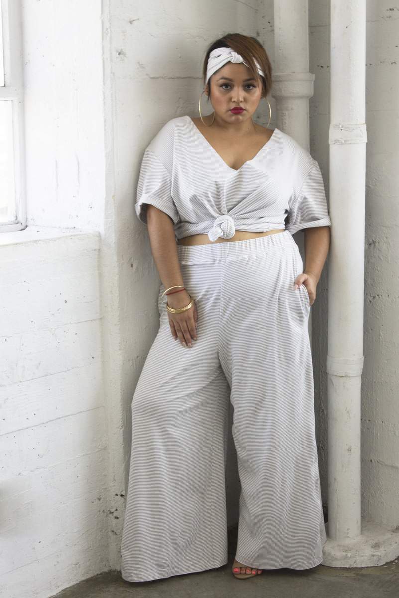 Plus Size Designer: Zelie for She Pre-Fall 2015 “Stripped” Collection on TheCurvyFashionista.com #TCFStyle