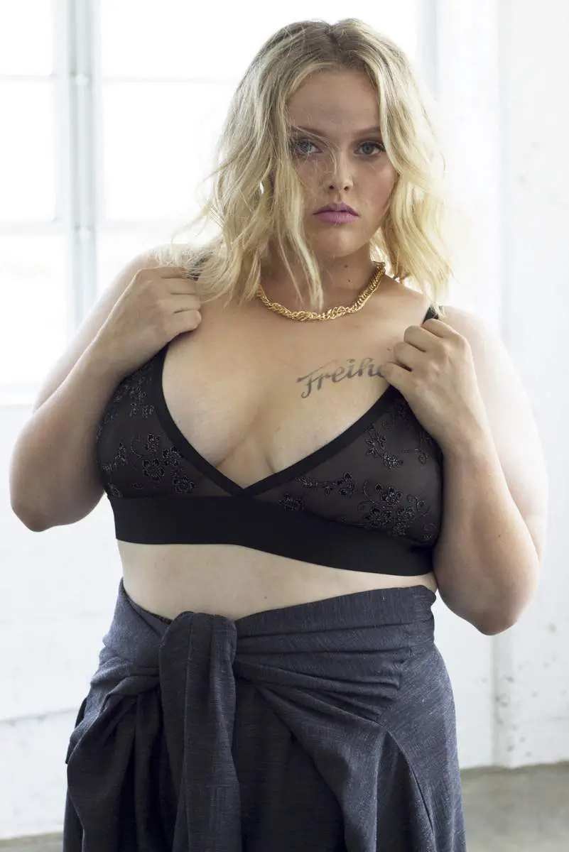 Plus Size Designer: Zelie for She Pre-Fall 2015 “Stripped” Collection on TheCurvyFashionista.com #TCFStyle