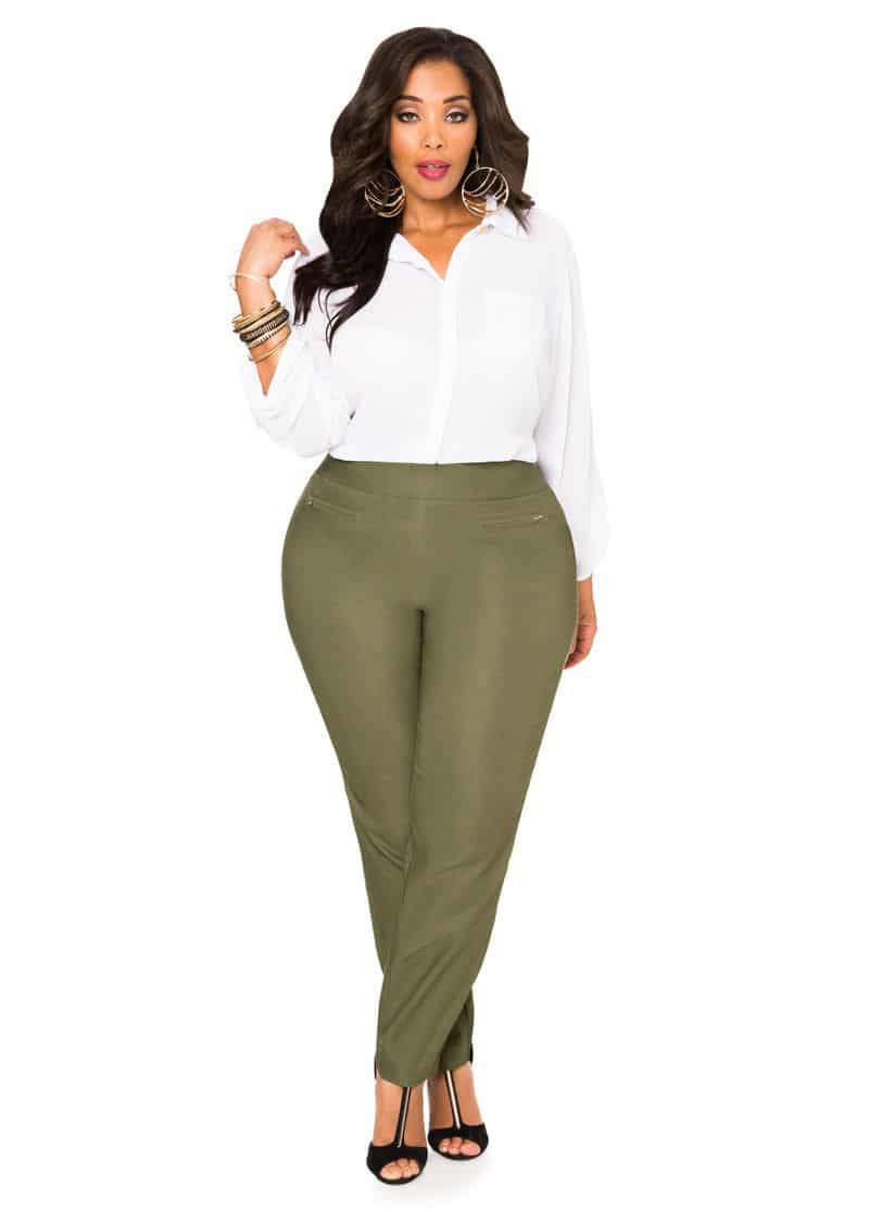 Plus Size Suiting and Wear to Work Options with Ashley Stewart on TheCurvyFashionista.com #TCFWork