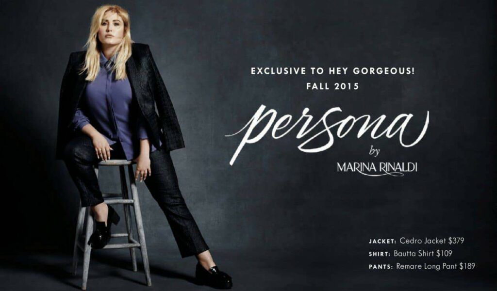 The Persona by Marina Rinaldi Lookbook by Hey Gorgeous Featuring Hayley Hasselhoff