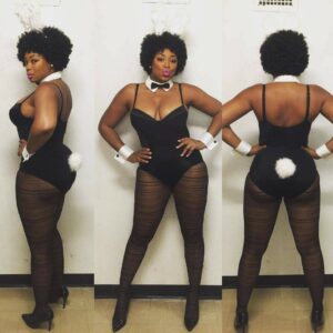 15 Plus Size Halloween Costumes that WOWED Us- Liris C as Playboy Bunny