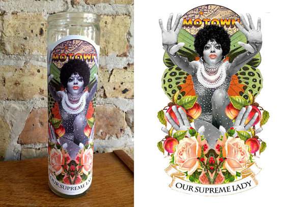 DIANA ROSS Altar/ Prayer Candle: "Our Supreme Lady"