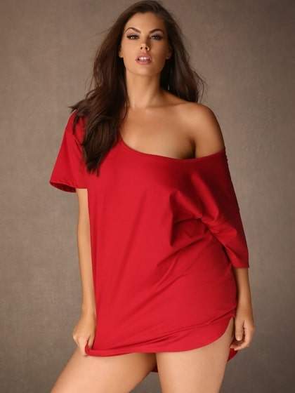 Red Short Sleeve Nightshirt