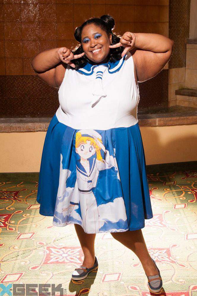 Plus Size Cosplay with Brichibi Cosplays- Sailor Moon Wall Scroll dress