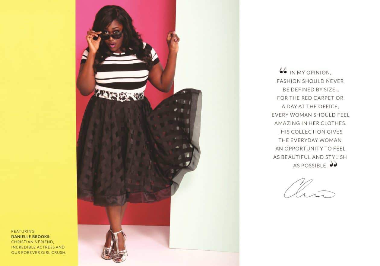 Christian Siriano for Lane bryant featuring Danielle Brooks 