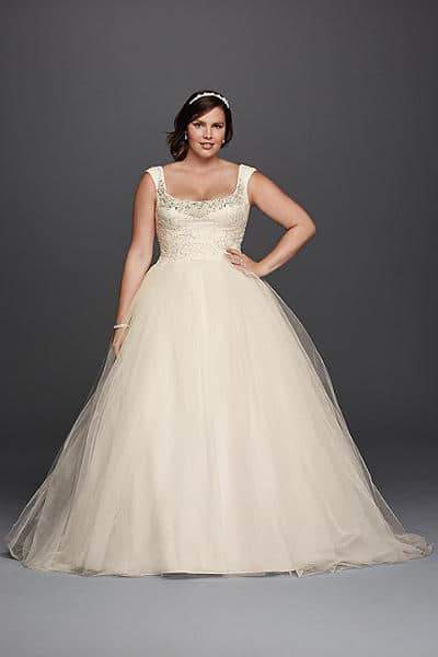 Oleg Cassini Plus Size Wedding Dresses for David's Bridal 