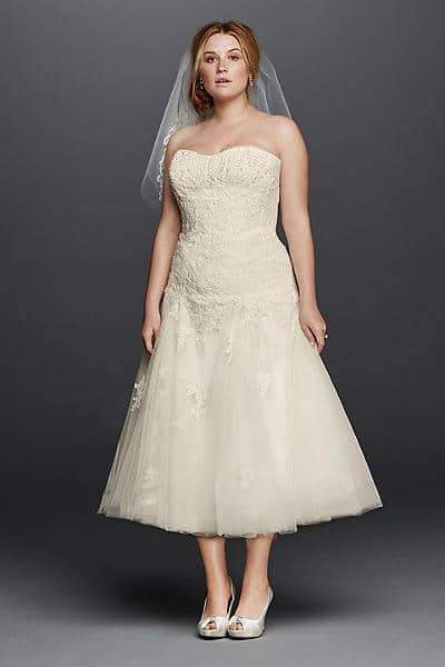 Oleg Cassini Plus Size Wedding Dresses for David's Bridal 