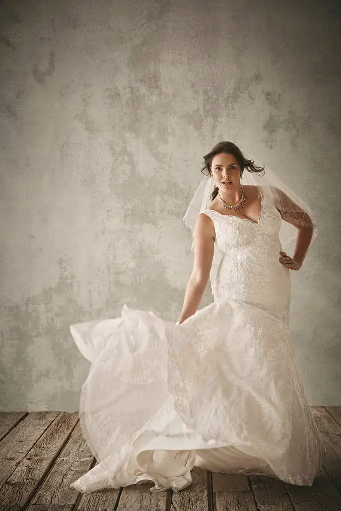 Oleg Cassini Plus Size Wedding Dresses for David's Bridal 