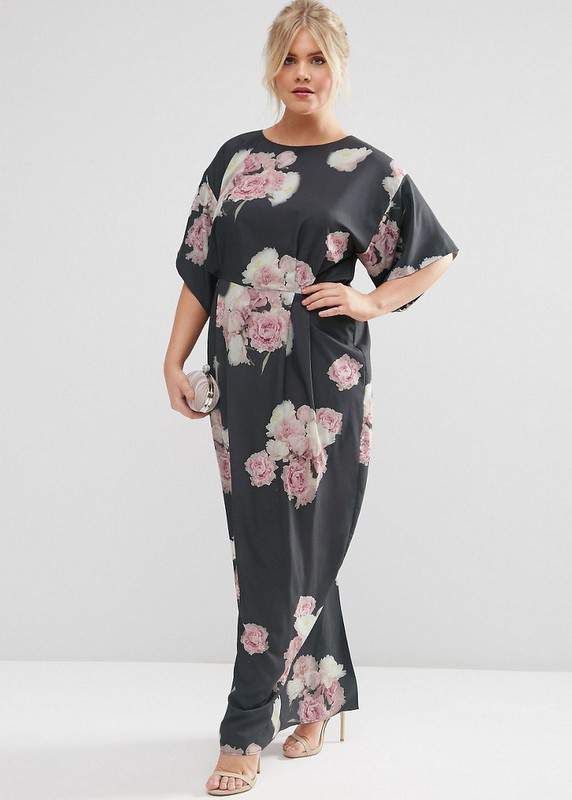 SALON Spaced Floral Maxi Dress