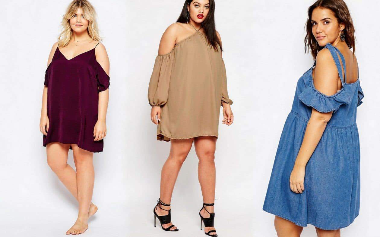 The Exaggerated Plus Size Cold Shoulder