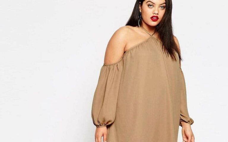 The Exaggerated Plus Size Cold Shoulder