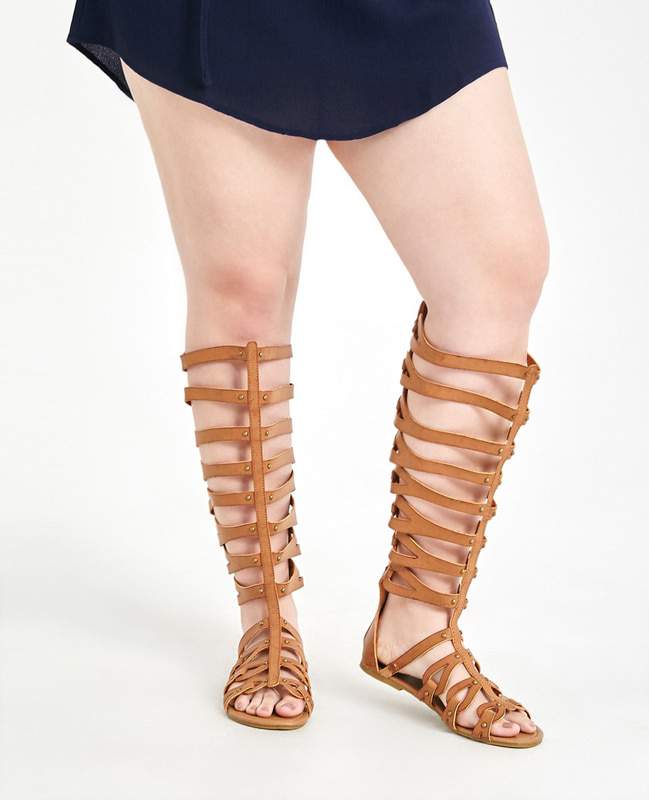 Tall Wide Width Gladiator Sandals at WetSeal