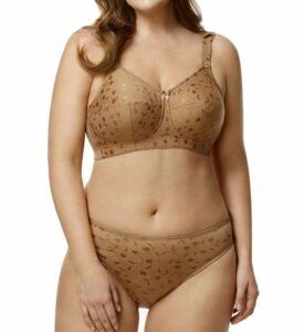 Elila Jacquard Softcup Bra with Cushioned Straps