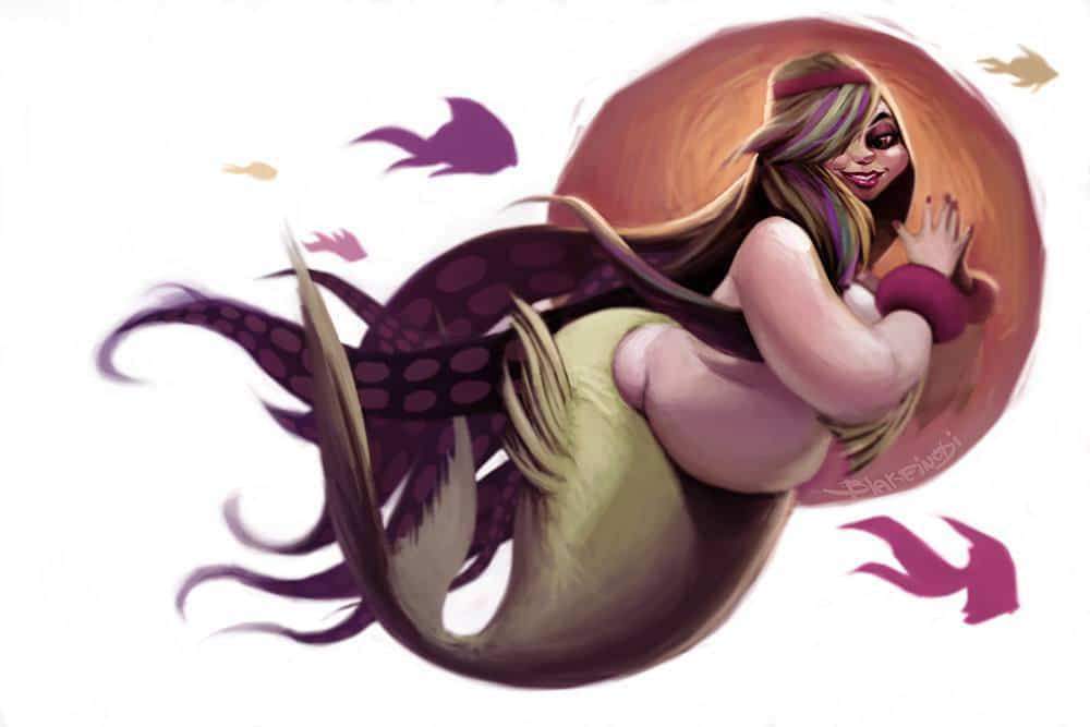 Blake Inobi Plus Size Mermaid Illustration