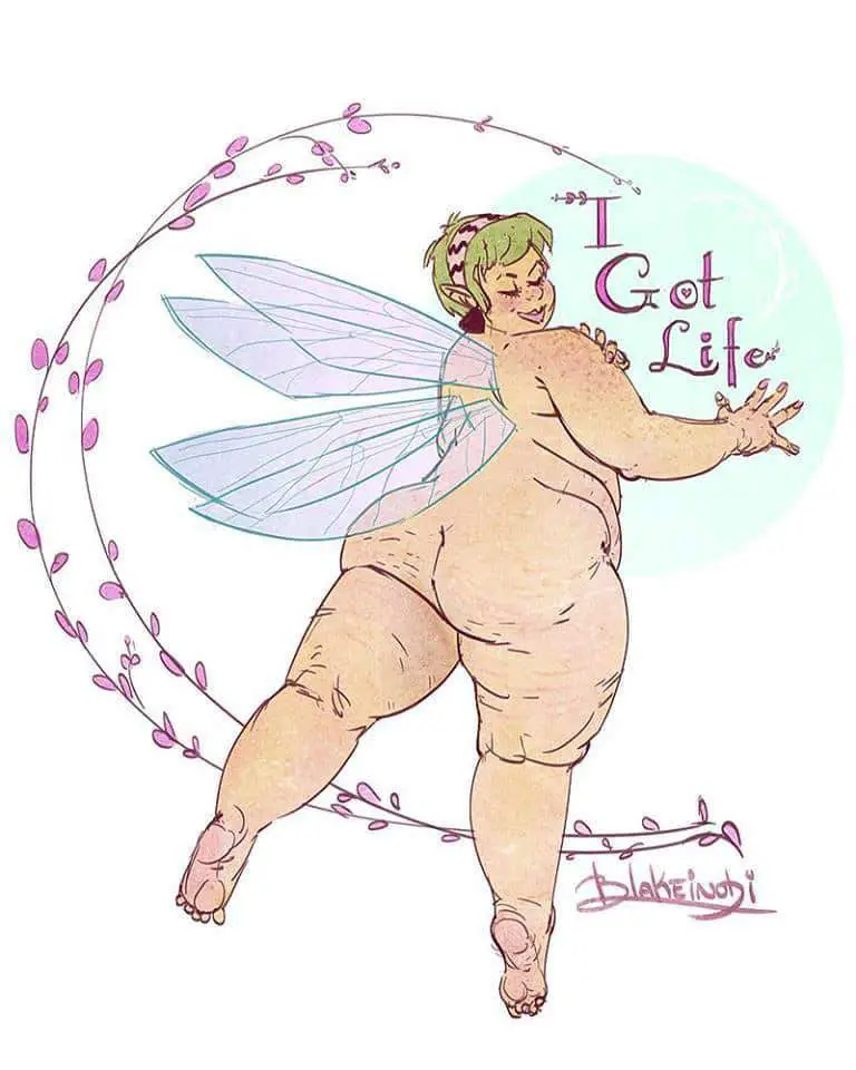 Plus Size Art Spotlight on Blake Inobi- Plus Size Fairies and Mermaids