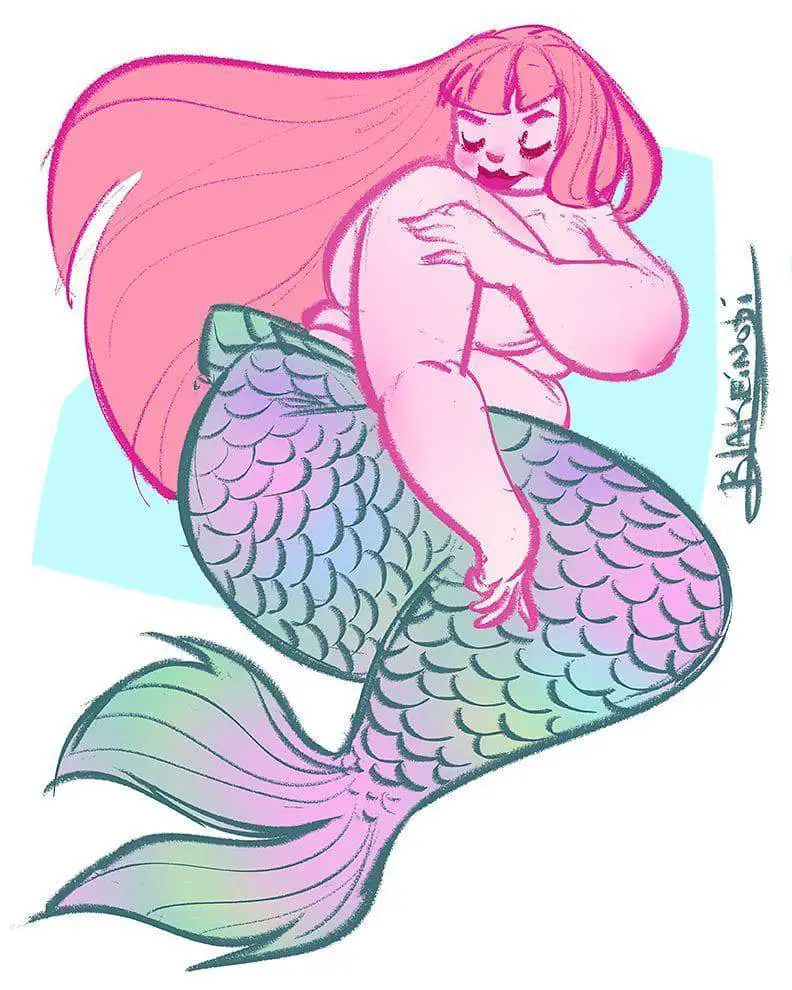 Plus Size Art Spotlight on Blake Inobi- Plus Size Fairies and Mermaids