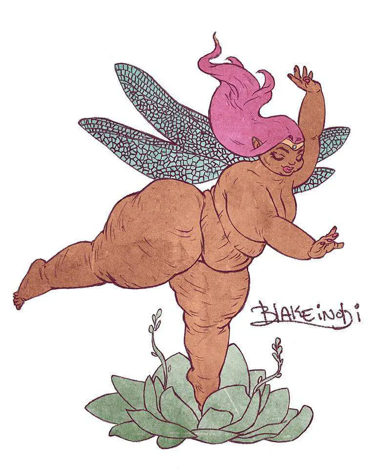 Plus Size Art Spotlight on Blake Inobi- Plus Size Fairies and Mermaids