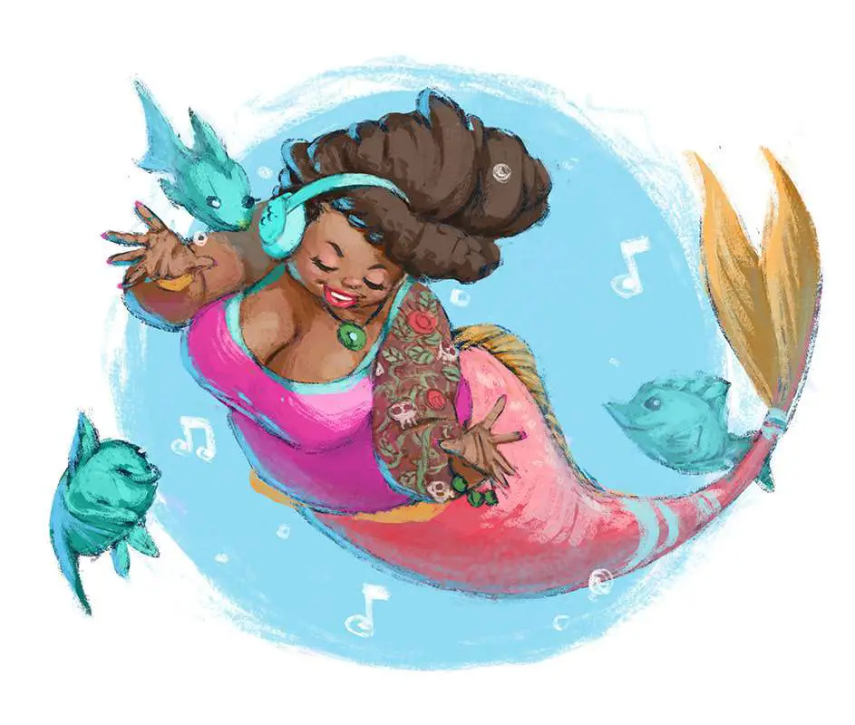 Plus Size Art Spotlight on Blake Inobi- Plus Size Fairies and Mermaids