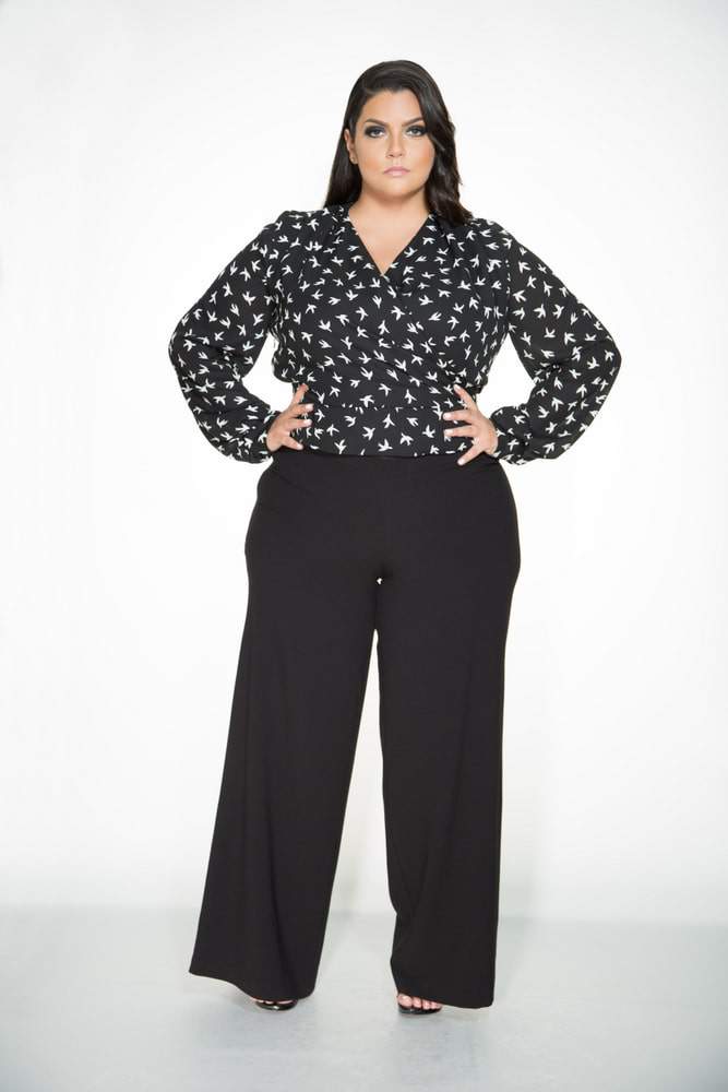 Black Pants and top | The Curvy Fashionista