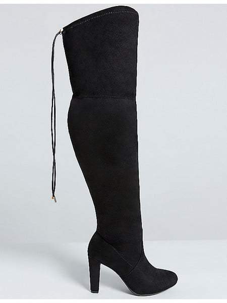 Over-The-Knee Faux Suede Wide Calf Boot