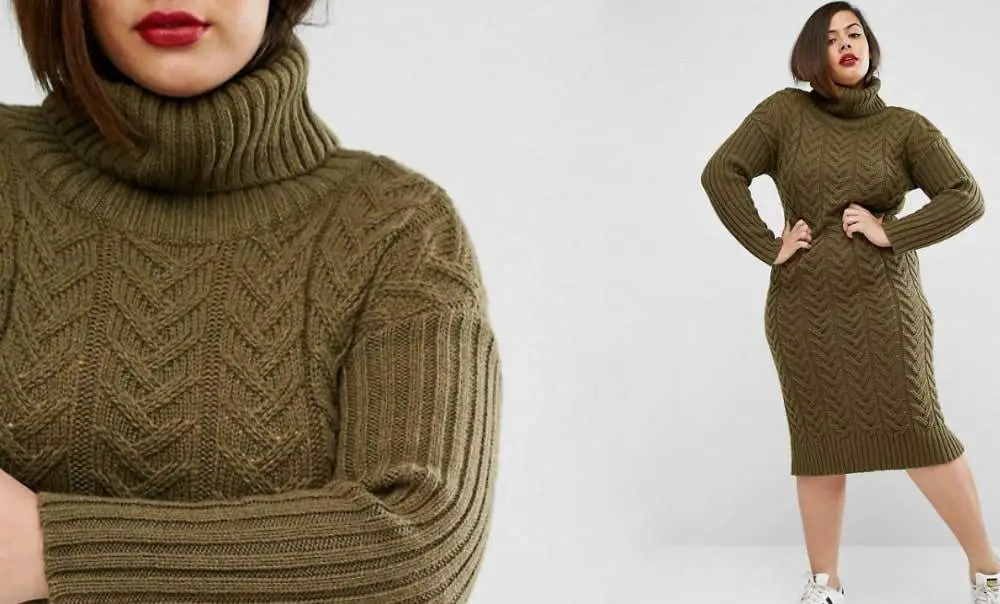 Plus size sweater dresses for clearance fall