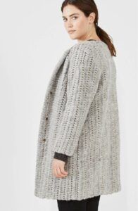 Elvi Wool Blend Collarless Coat