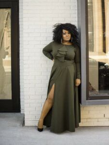 Marie Denee The Curvy Fashionista with Christian Omeshun