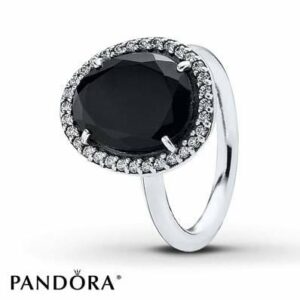 PANDORA Ring Black Spinel Sterling Silver