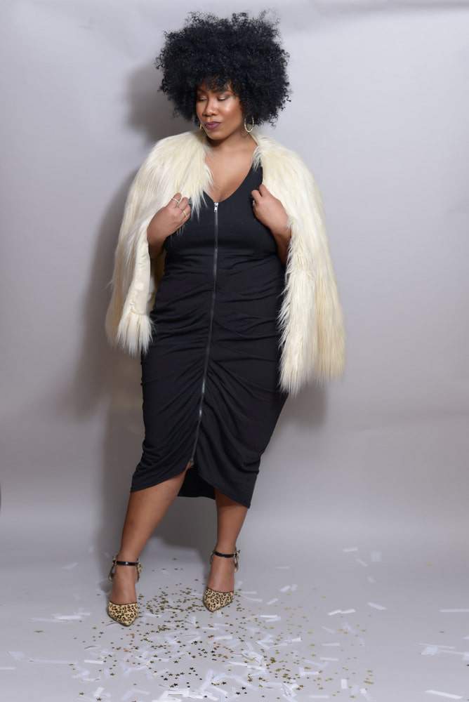 Plus Size Blogger Kelly Augustine Fashions her Own Holiday Lookbook 