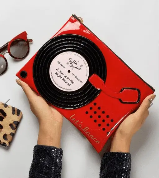 Tatty Devine Record Player Pouch