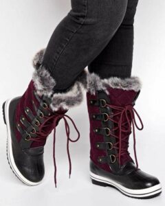 Livik Leslie Colorful Faux Suede Winter Boot with Faux Fur at Additonelle.com