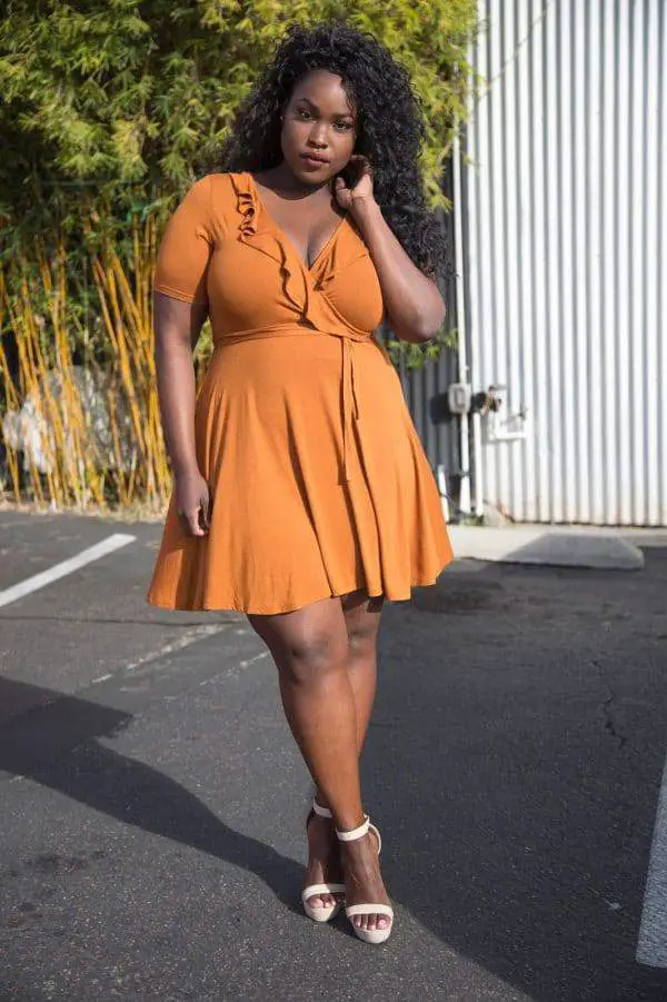 Plus size shop wrap dress