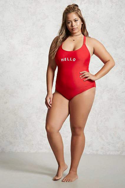 Plus size outlet swimwear one piece