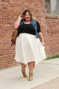 Plus size blogger spotlight on Fat Girl Flow