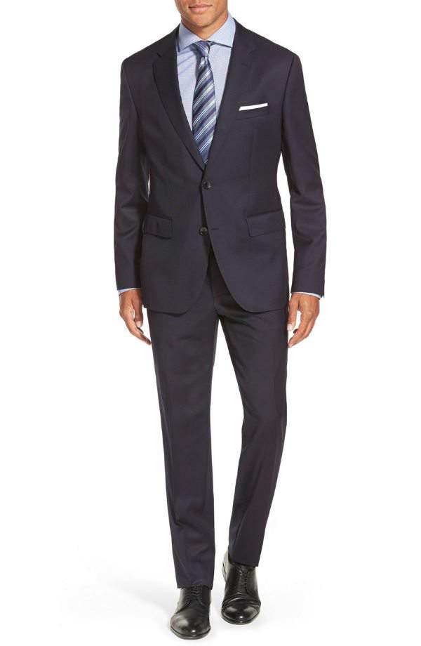 His Style: 7 Spring Style Essentials for The Big & Tall Man!-Johnstons/Lenon Trim Fit Wool Suit at Nordstrom.com