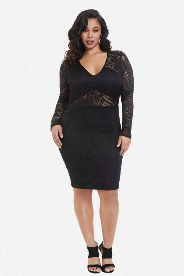 Kamala Lace Bodycon Dress at FTF | The Curvy Fashionista