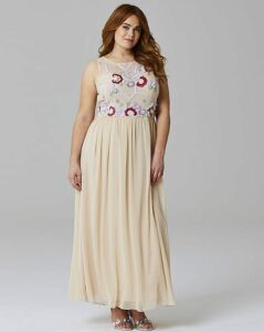 Simply Be Embroidered Maxi Dress