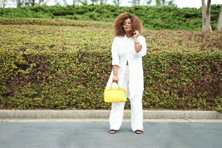 Marie Denee in Carmakoma pantsuit