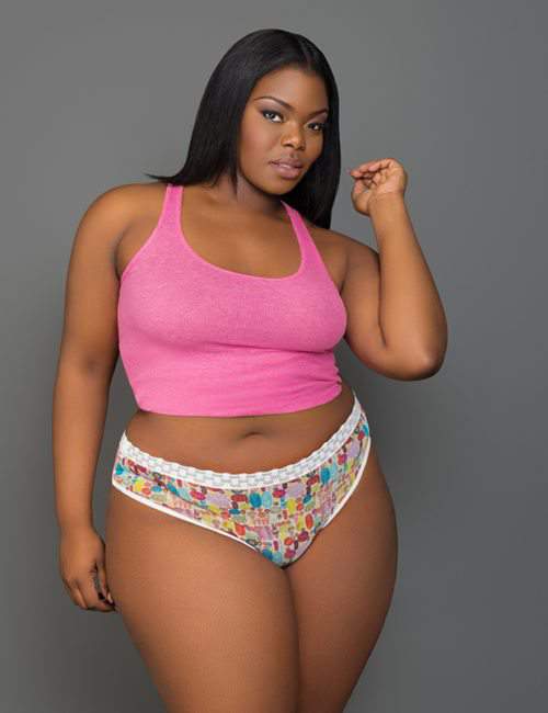 You Oughta Know: Plus Size Lingerie from Miimii Intimates- Lace Trimmed Thong