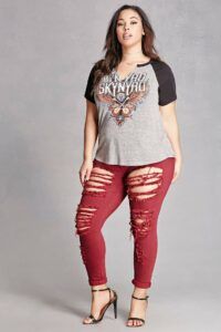 Our Favorite Plus Size Colored Denim Finds