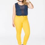 Our Favorite Plus Size Colored Denim Finds