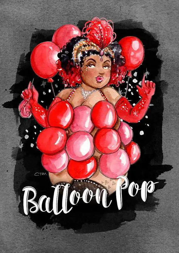 Plus Size Art: Burlesque Beauties by Illustrator Charlotte Thomson - Morley