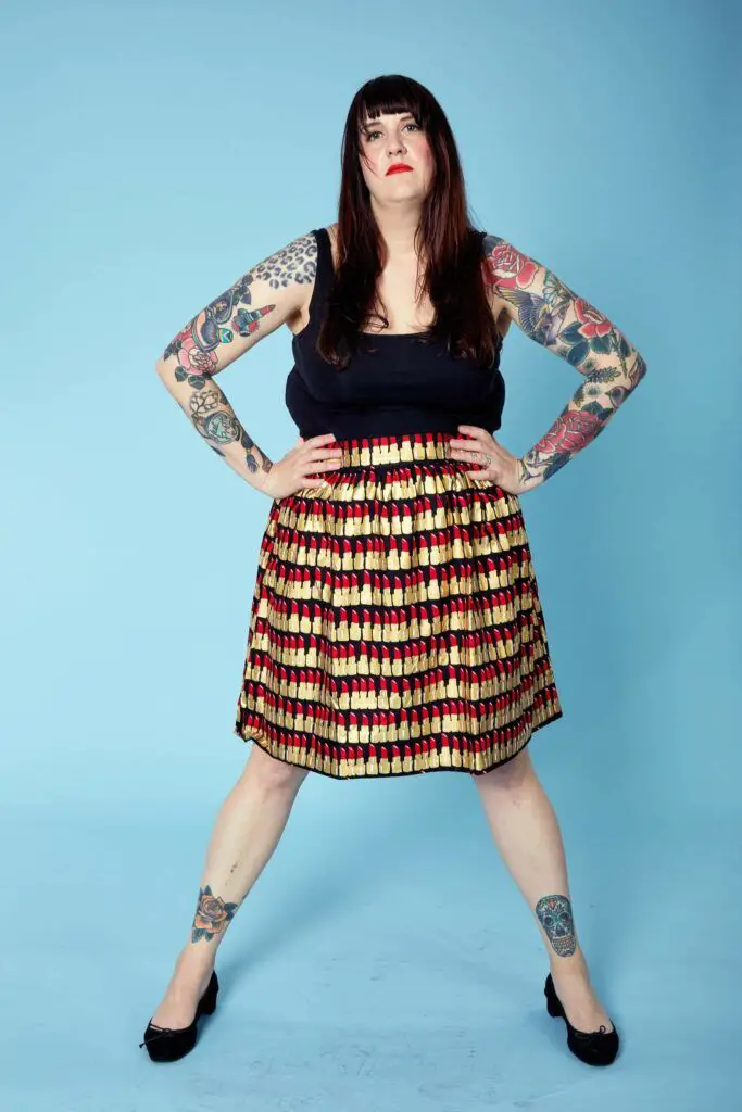 New Boutique to Watch : Plus BKLYN - Lipstick A-Line Skirt
