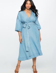 Be Comfy & Chic in These 12 Plus Size Denim Dresses