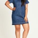 Be Comfy & Chic in These 12 Plus Size Denim Dresses