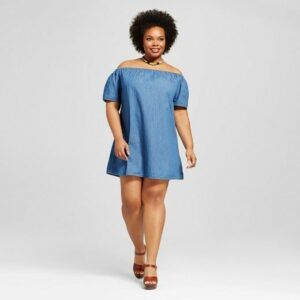 Be Comfy & Chic in These 12 Plus Size Denim Dresses