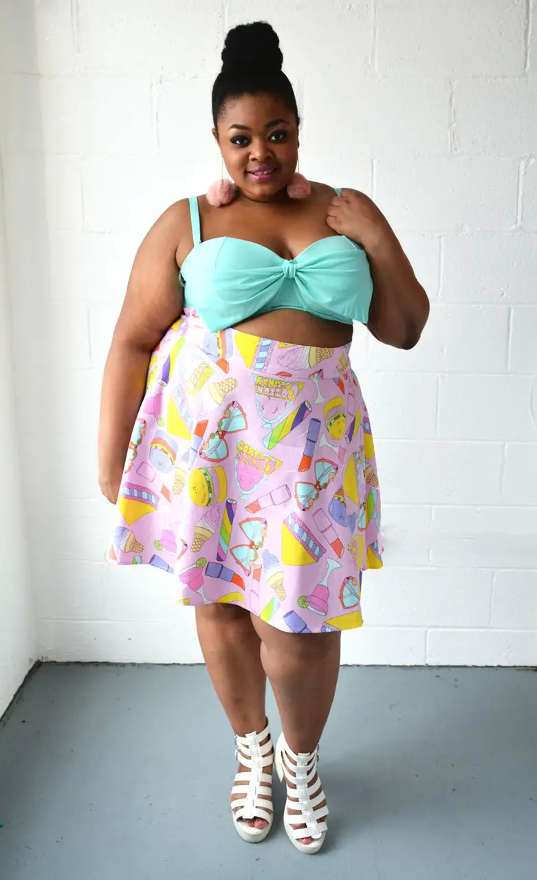 Plus size pastel shop clothing