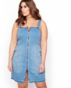 Be Comfy & Chic in These 12 Plus Size Denim Dresses